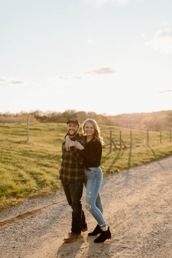 neautral outfit ideas for minneapolis engagement photos