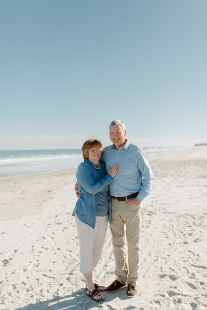 grandparents during myrtle beach family photos